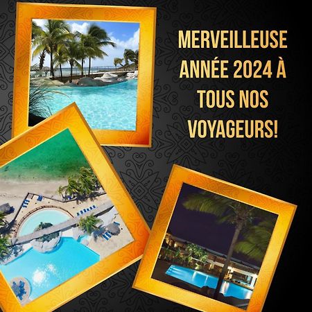 Vue Mer & Acces Direct A La Plage Avec Magnifique Piscine Surveillee Par Un Maitre Nageur Saint-Francois  Kültér fotó